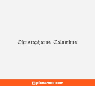 Christophorus Columbus